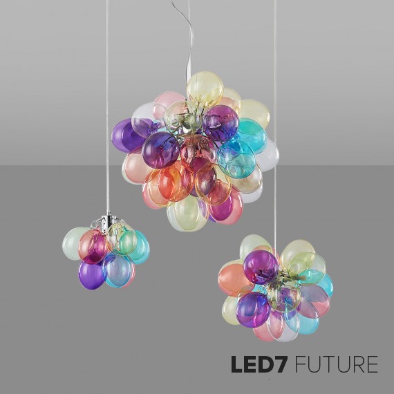 Innerspace - Bubbles Multicolour Chandelier